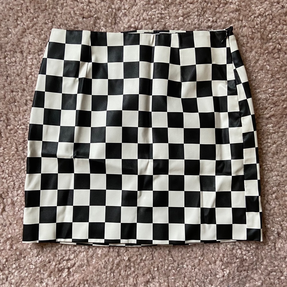 Checkered Highwaisted Mini skirt